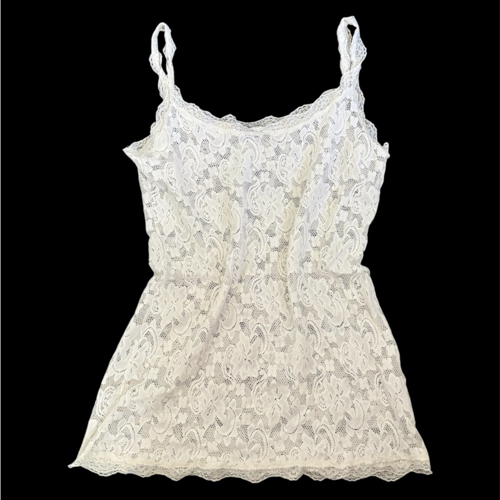 White Lace Slip Dress